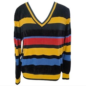 Ellison Striped Sweater Mulit Color Size Large